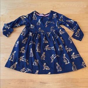 Mini Boden Gold Bunny Dress in size 2-3 years | Spring Easter Dress Boden